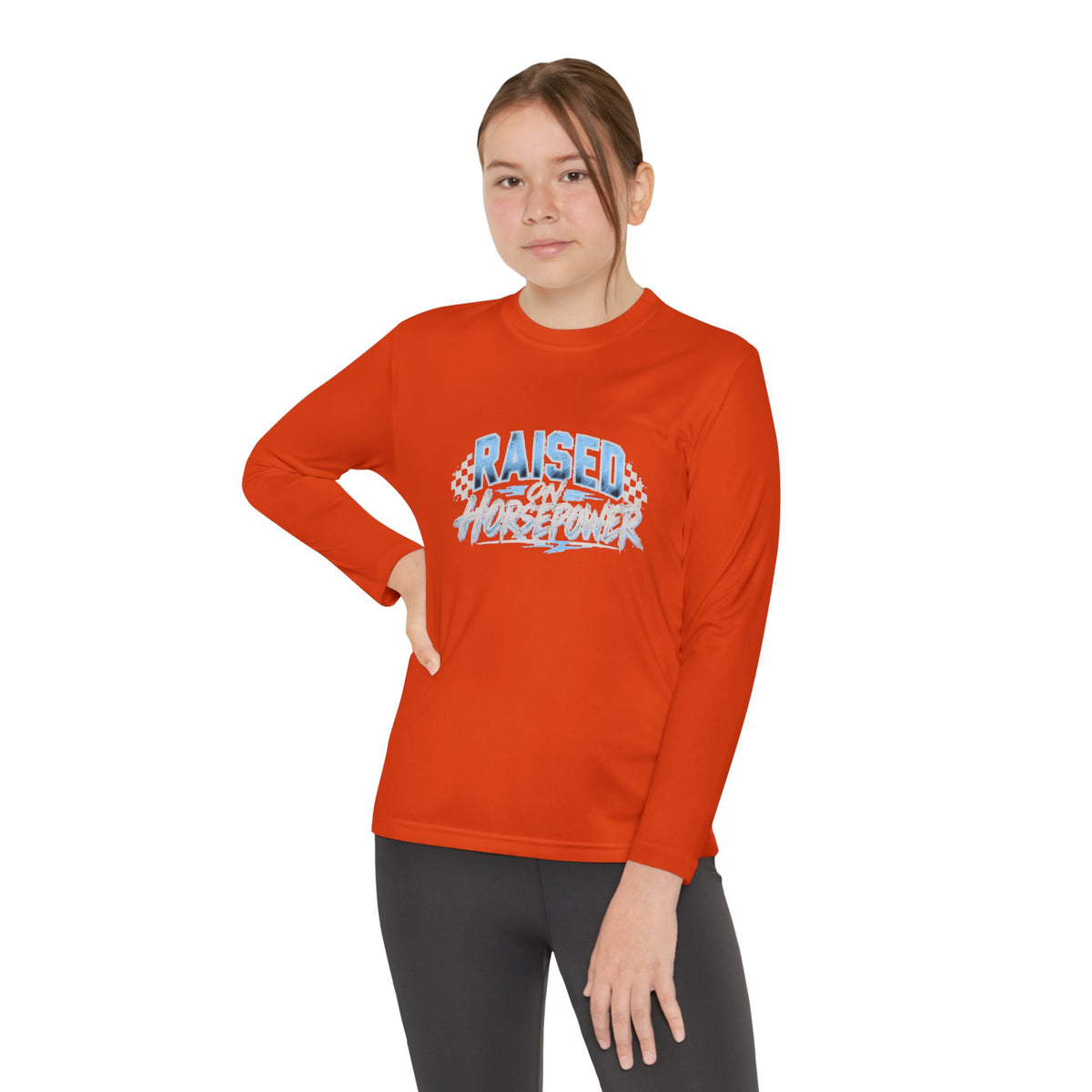 Raised on Horsepower Youth Long Sleeve Shirt