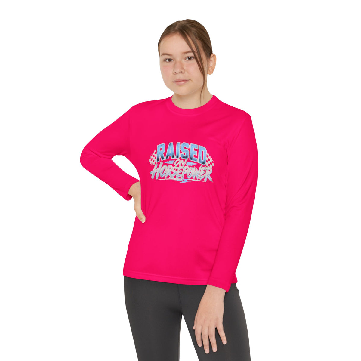 Raised on Horsepower Youth Long Sleeve Shirt