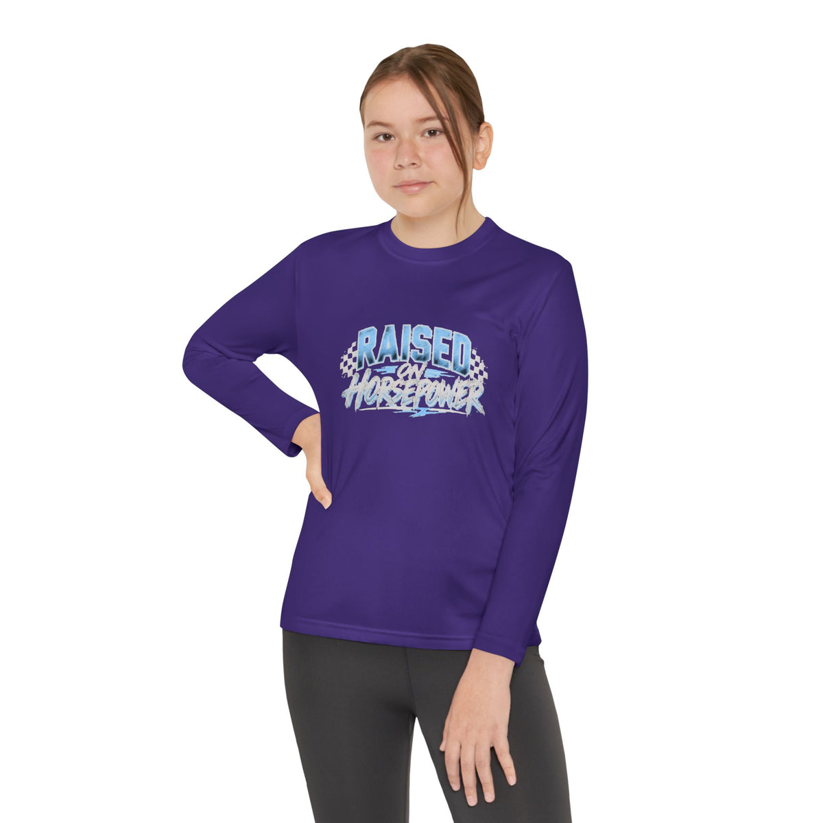 Raised on Horsepower Youth Long Sleeve Shirt