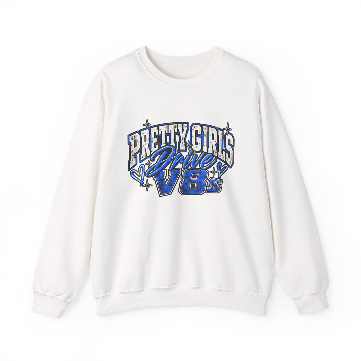 Pretty Girls Drive Blue Vibes Graphic Sweatshirt