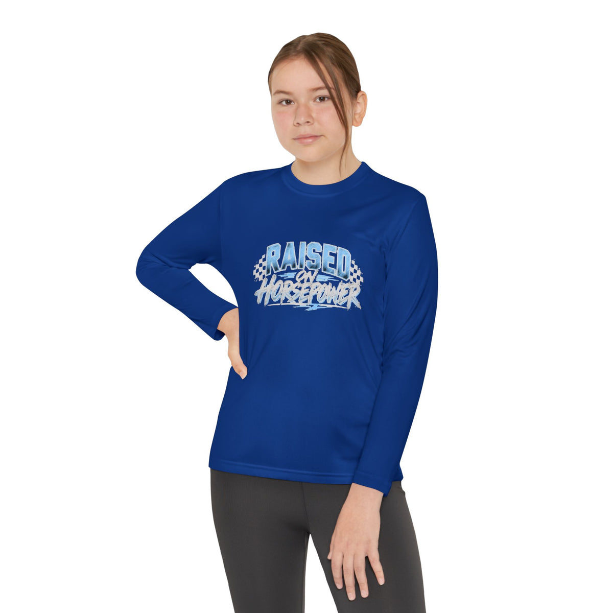 Raised on Horsepower Youth Long Sleeve Shirt