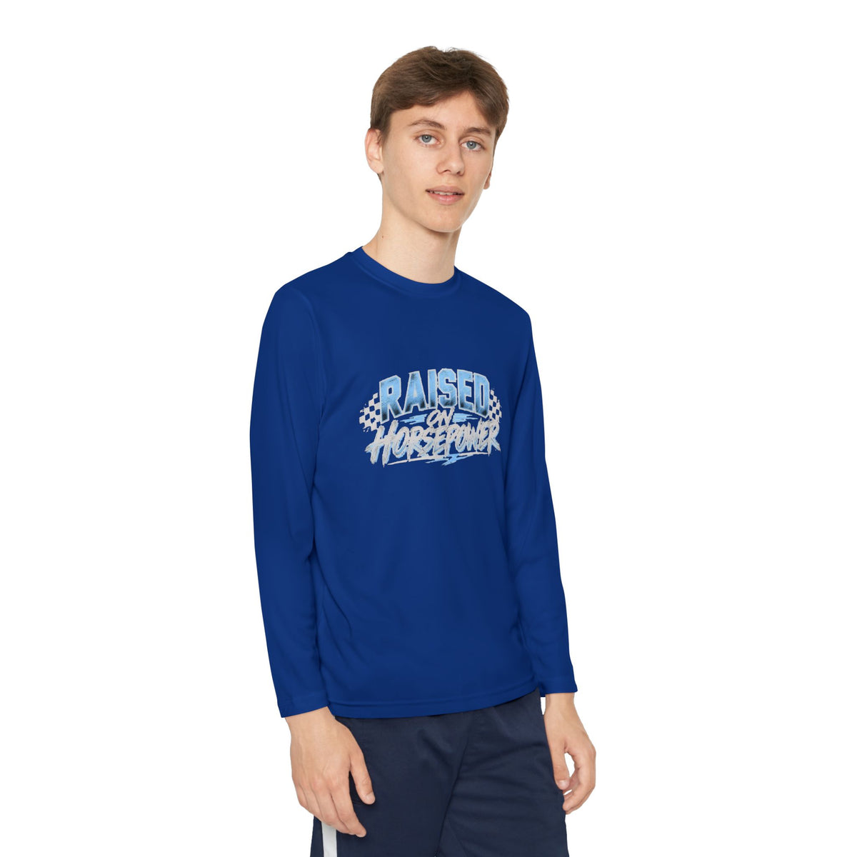 Raised on Horsepower Youth Long Sleeve Shirt
