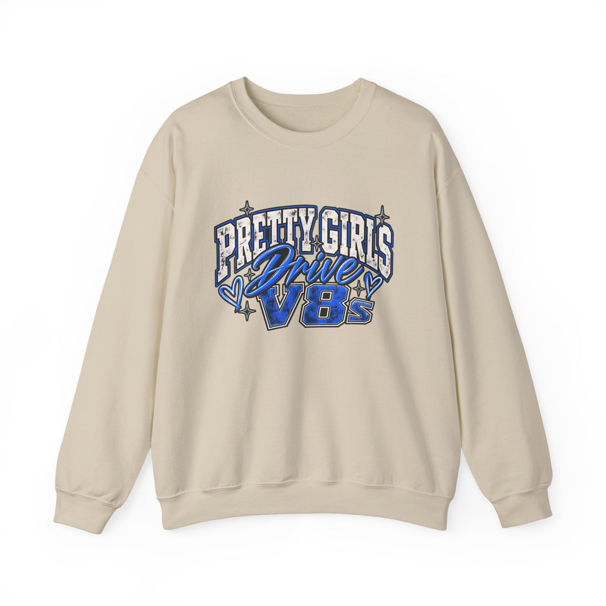 Pretty Girls Drive Blue Vibes Graphic Sweatshirt