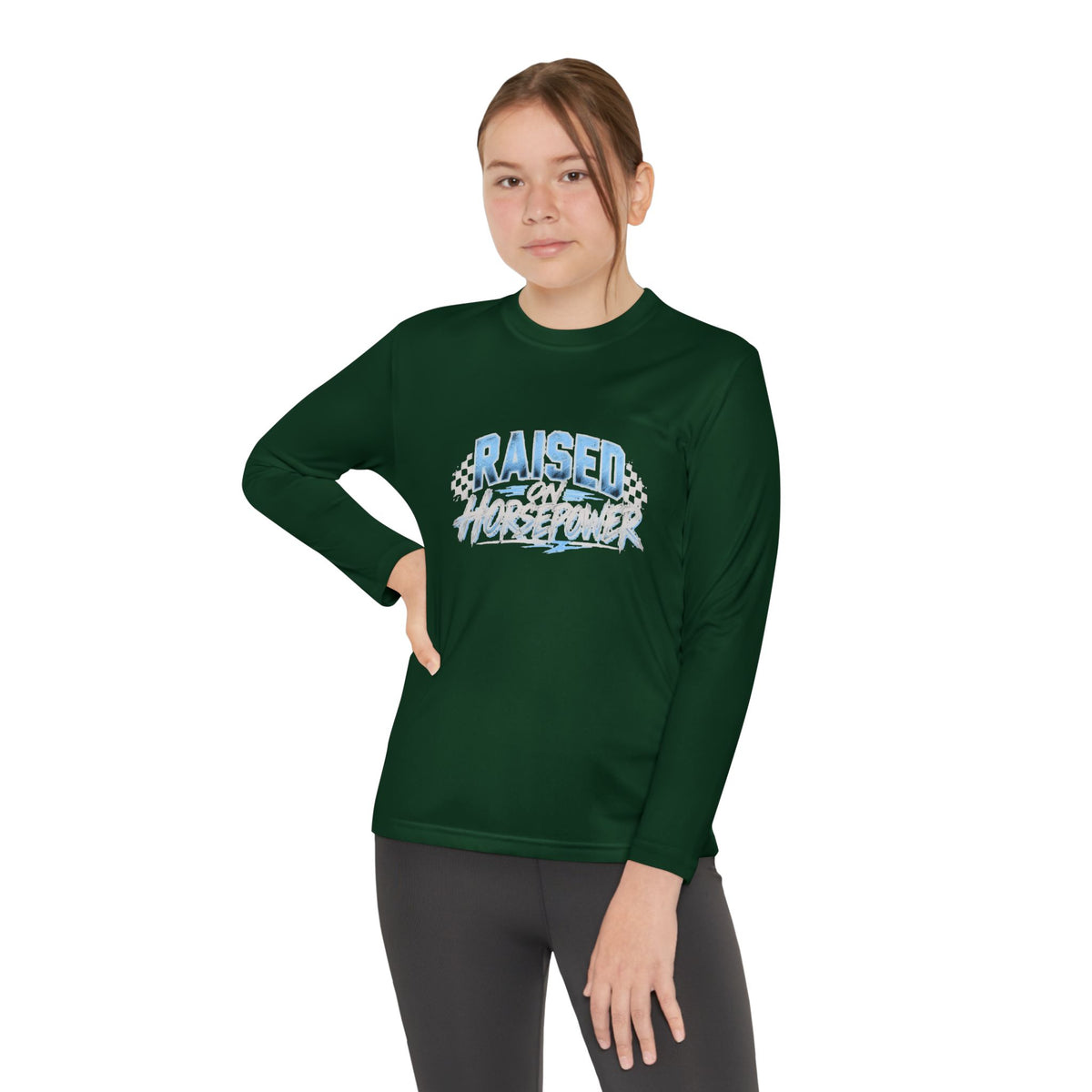 Raised on Horsepower Youth Long Sleeve Shirt