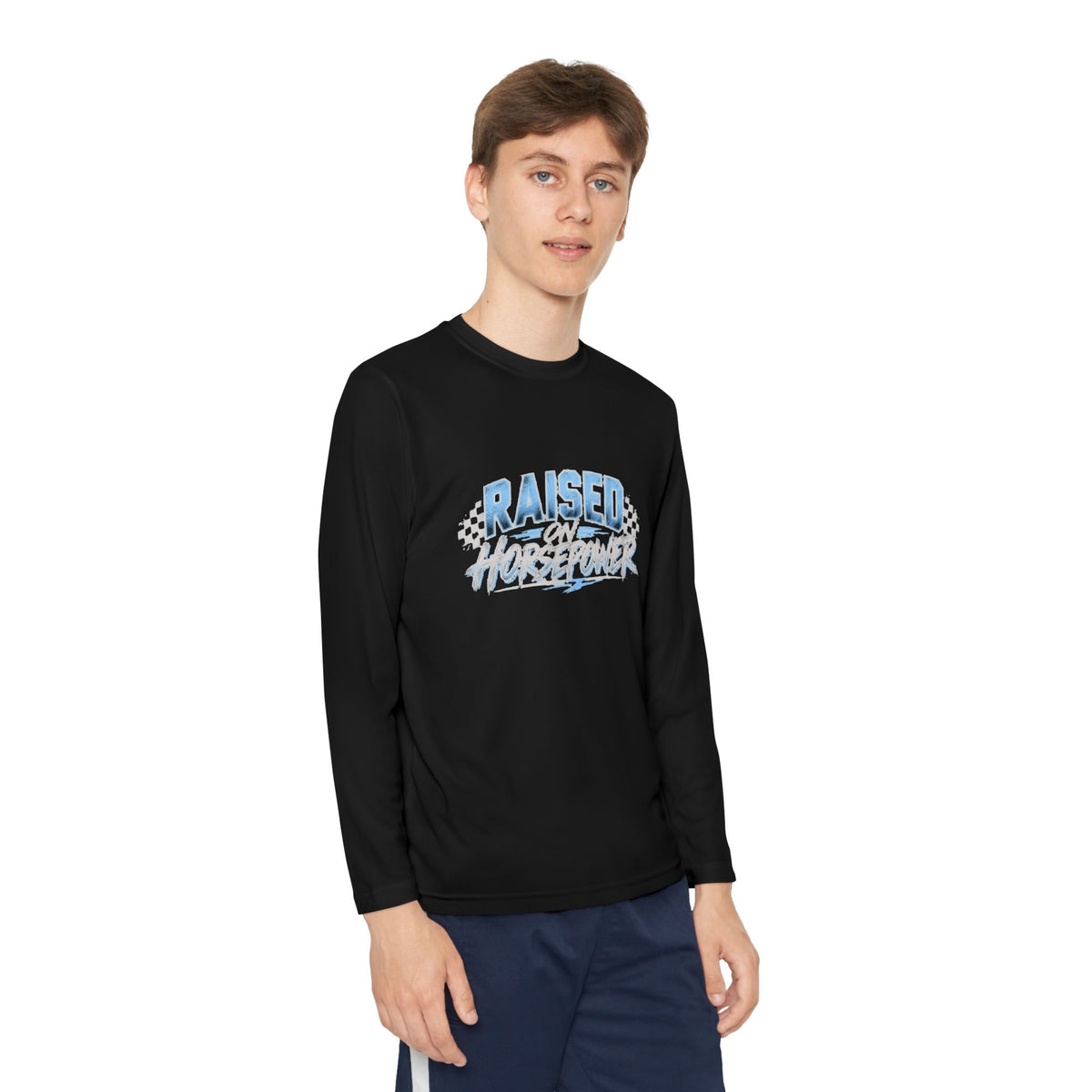 Raised on Horsepower Youth Long Sleeve Shirt