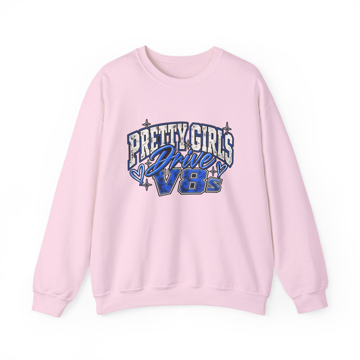 Pretty Girls Drive Blue Vibes Graphic Sweatshirt