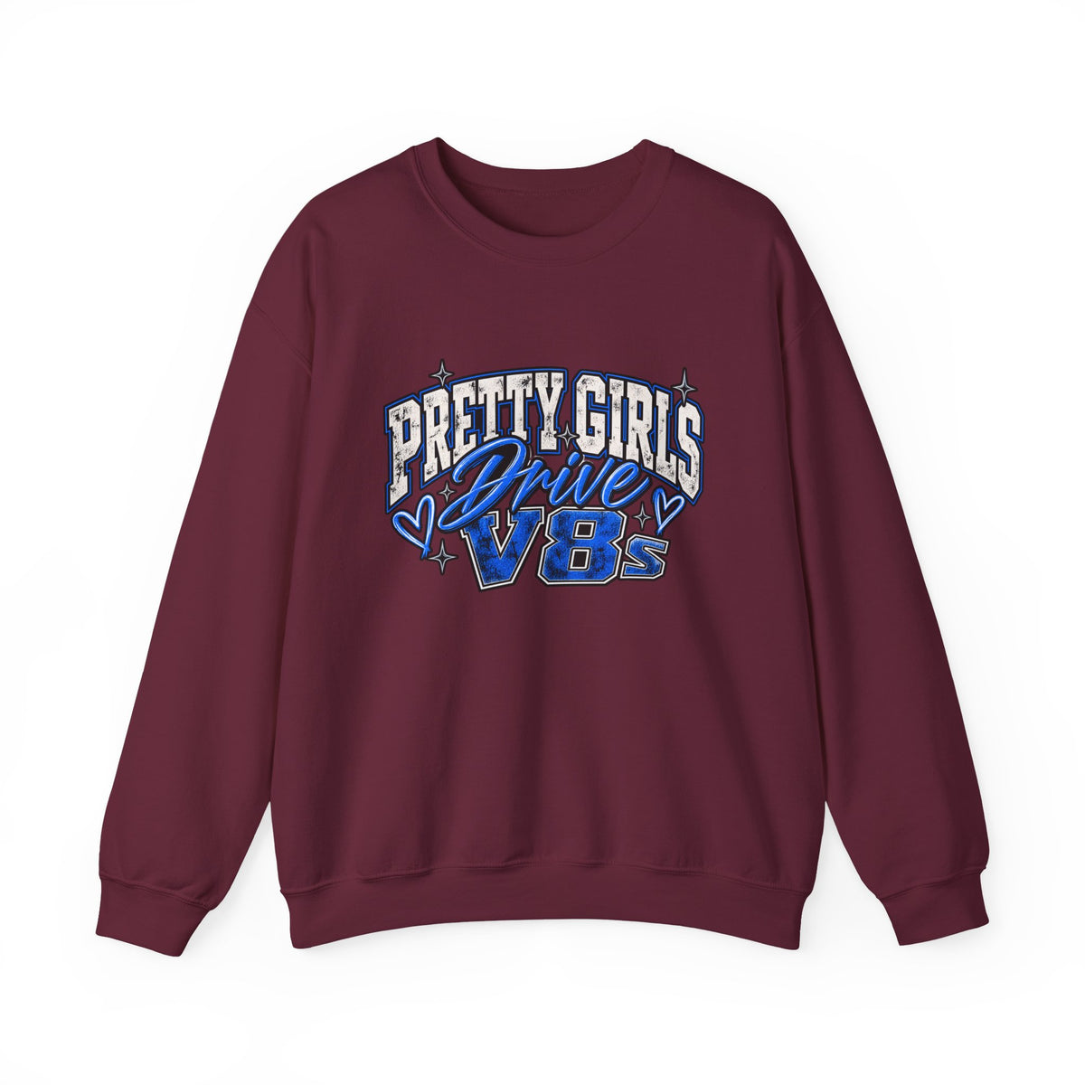 Pretty Girls Drive Blue Vibes Graphic Sweatshirt