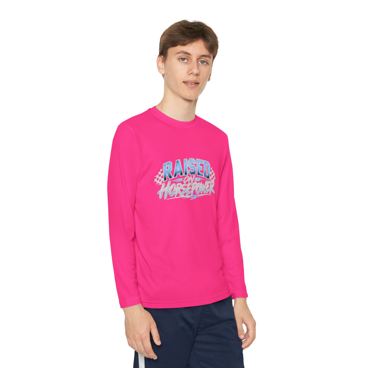 Raised on Horsepower Youth Long Sleeve Shirt
