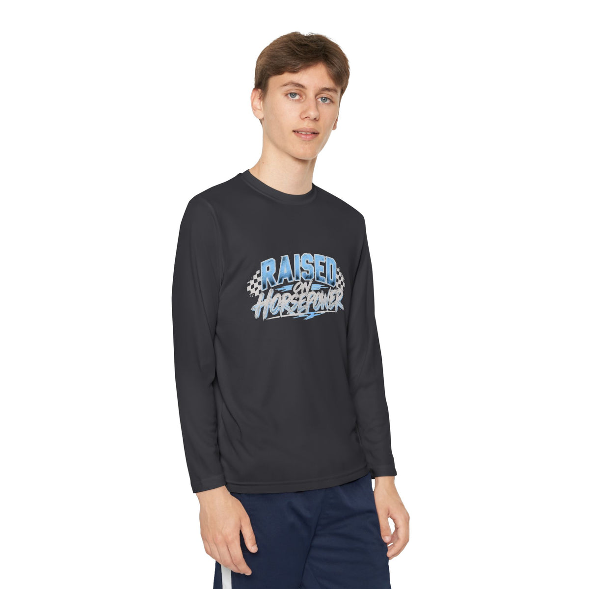 Raised on Horsepower Youth Long Sleeve Shirt