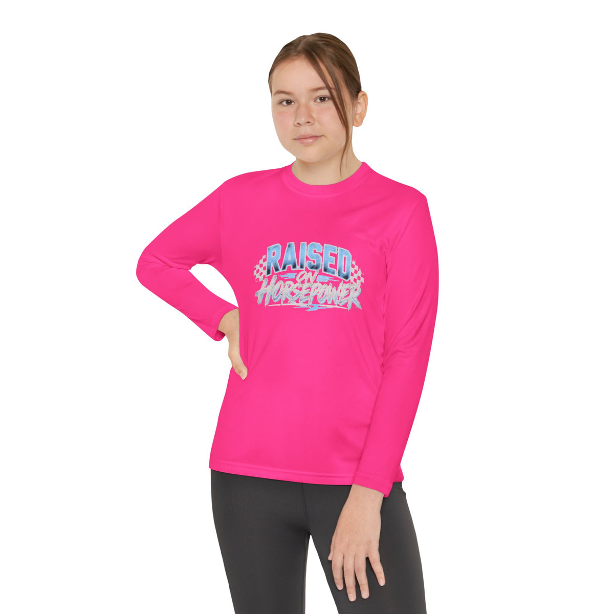 Raised on Horsepower Youth Long Sleeve Shirt
