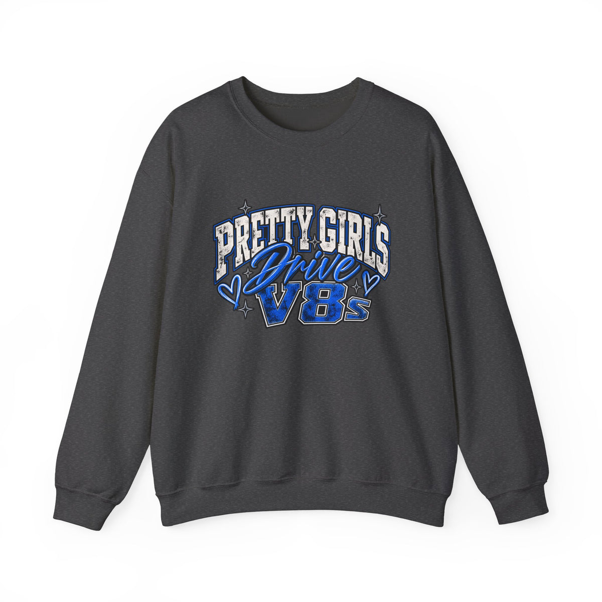 Pretty Girls Drive Blue Vibes Graphic Sweatshirt