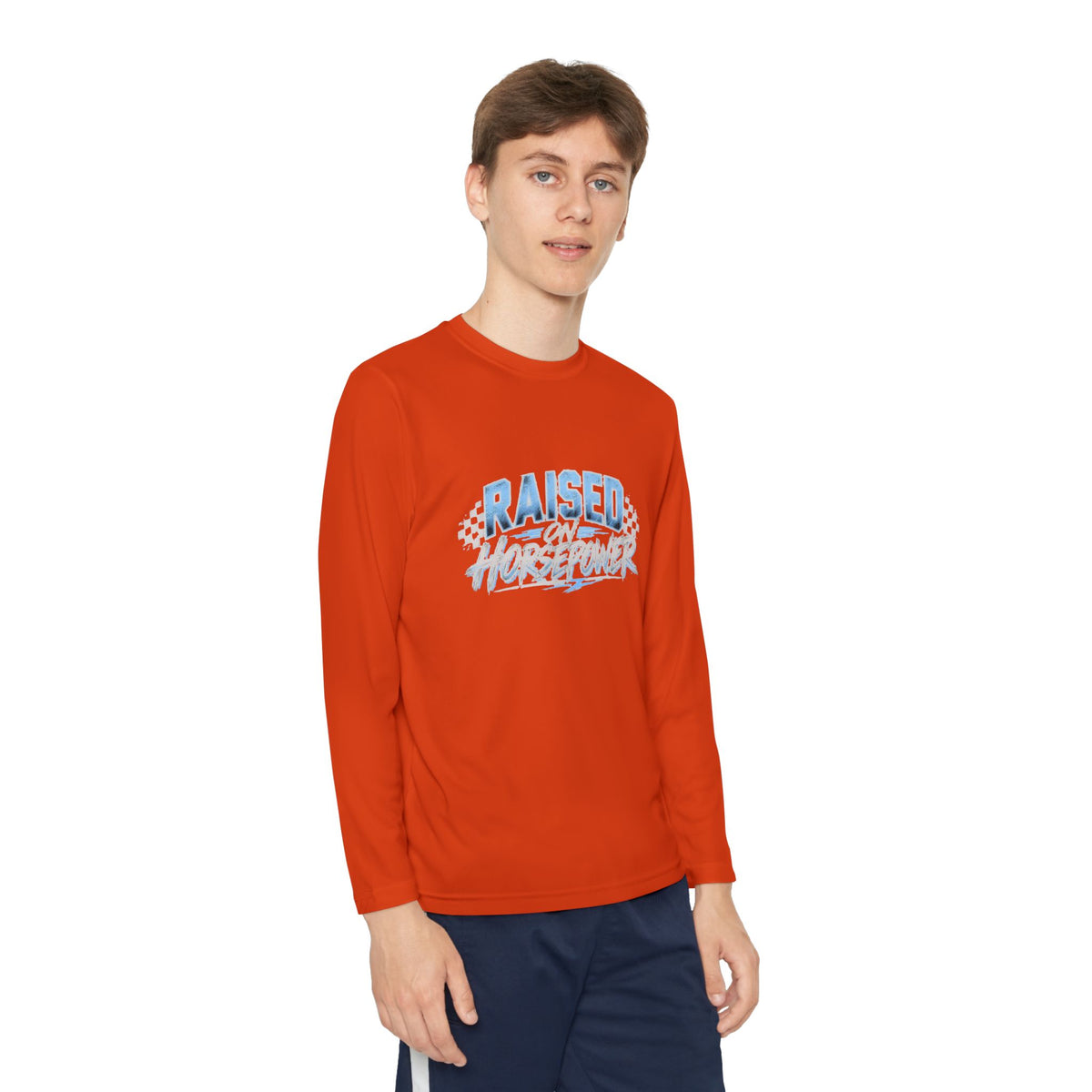 Raised on Horsepower Youth Long Sleeve Shirt