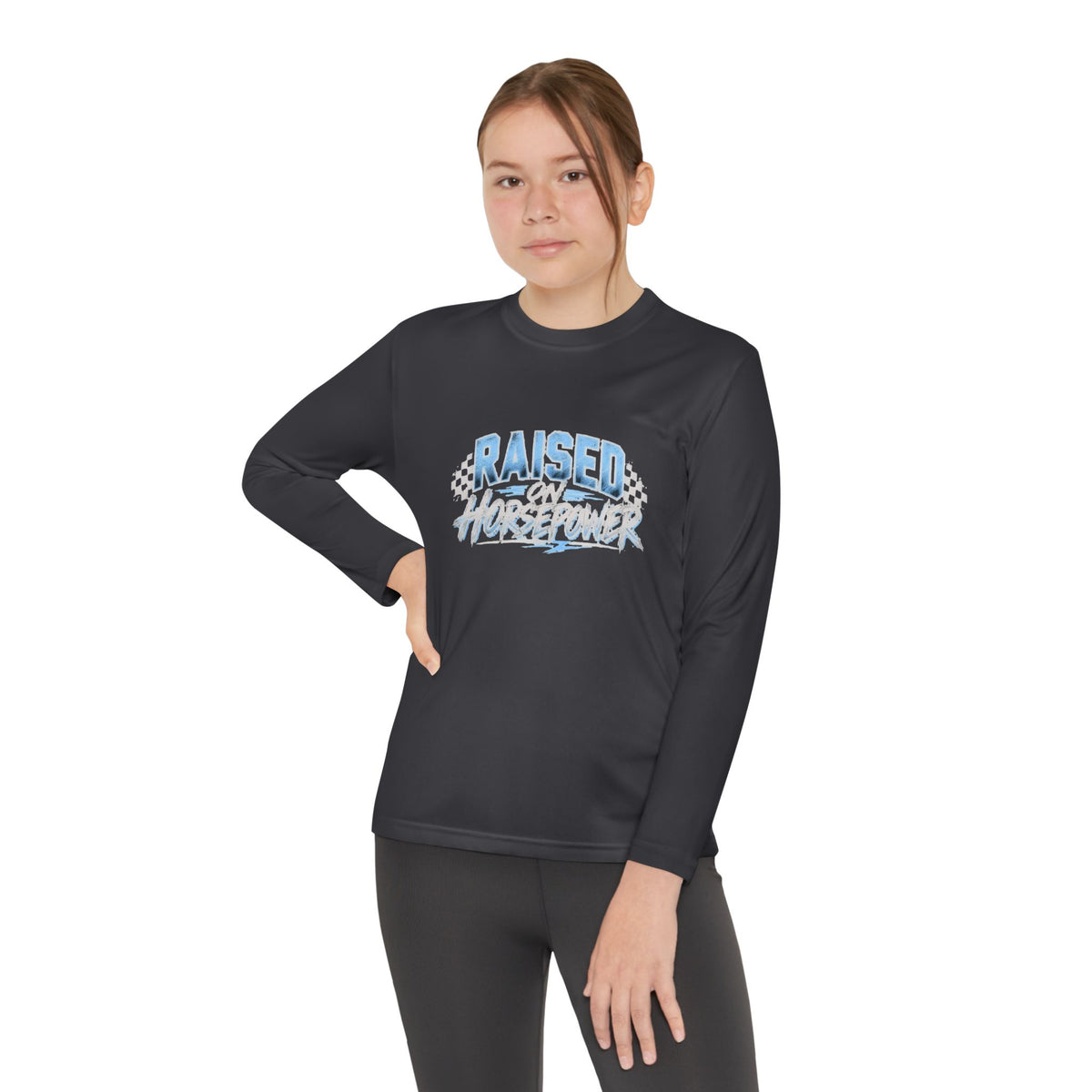 Raised on Horsepower Youth Long Sleeve Shirt
