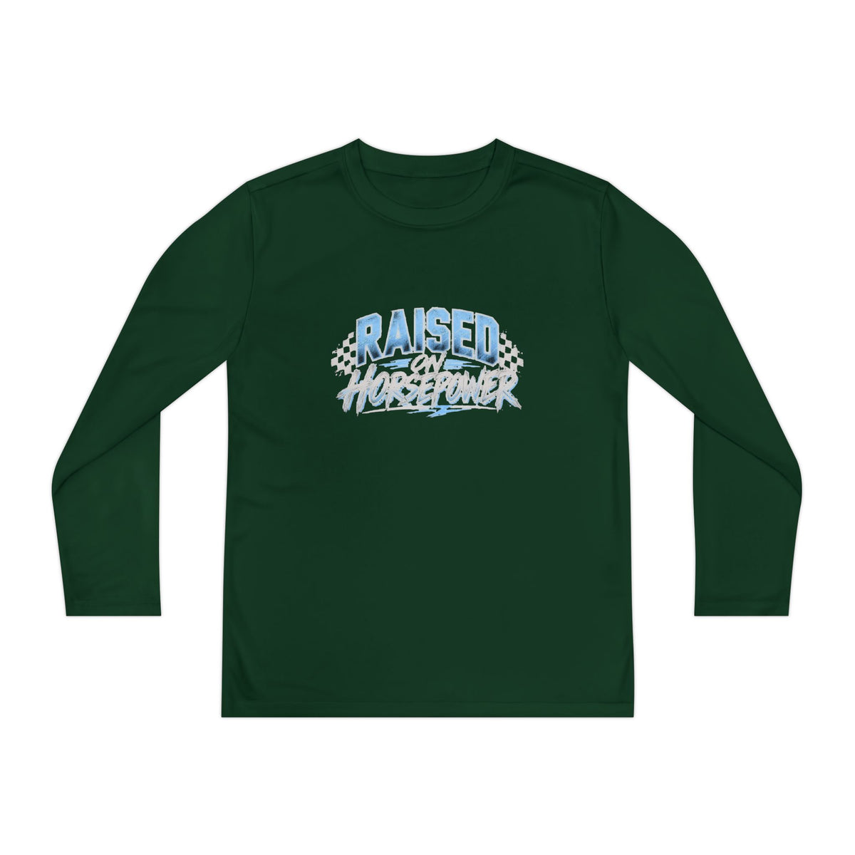 Raised on Horsepower Youth Long Sleeve Shirt